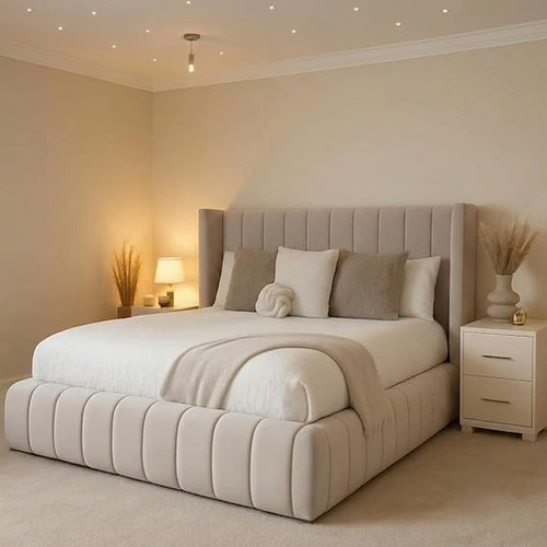 Winged panel bed - winged, plush