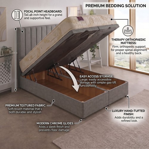 Ottoman divan bed - ottoman, gas