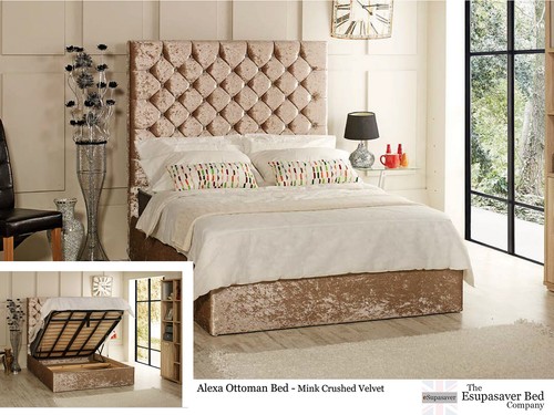 Alexa ottoman storage bed - storage,