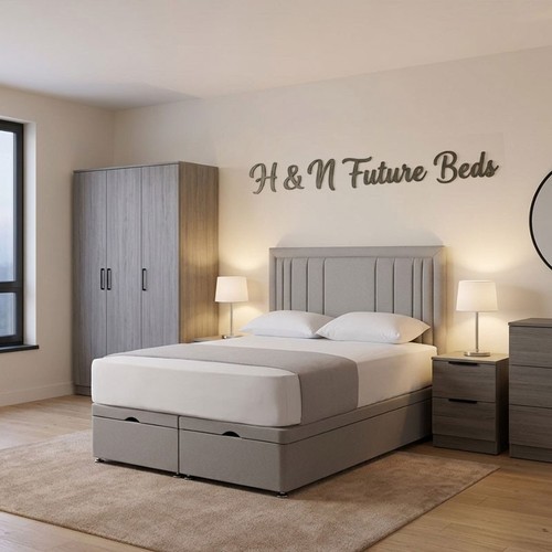 Divan ottoman bed set panel - divan,