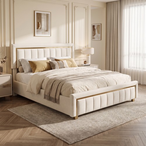 4ft6 double ottoman storage - double,