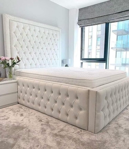 High base chesterfield - chesterfield, bed
