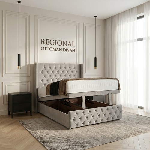 Chesterfield ottoman bed set - ottoman,
