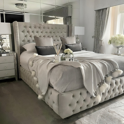 New winged bed frame - new,