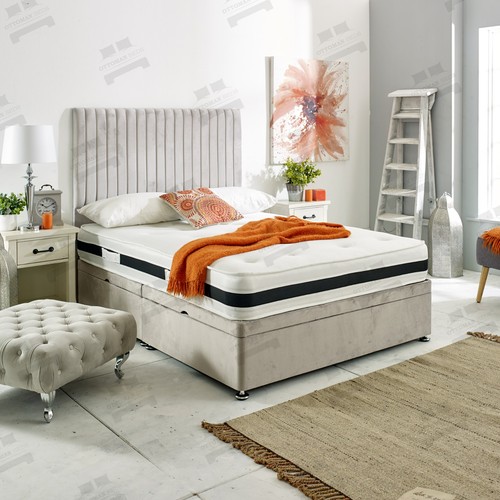 Modern plush velvet - modern, ottoman