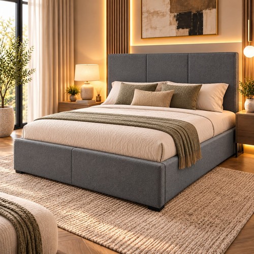 4ft6 double bed - double, ottoman