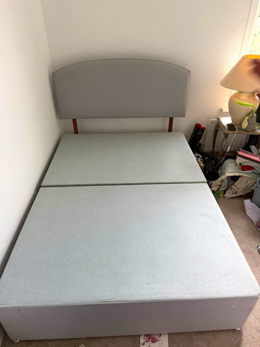 Double divan bed with - double, 2
