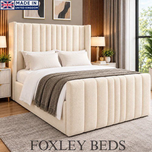Ottoman bed winged plush - ottoman,