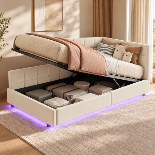 3ft single ottoman - single, storage