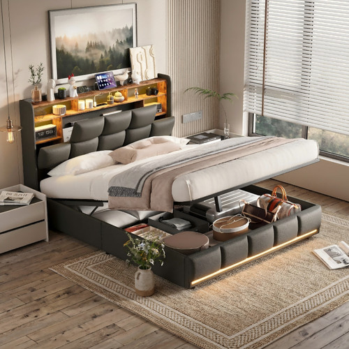 4ft6 double ottoman - 4ft6, bed