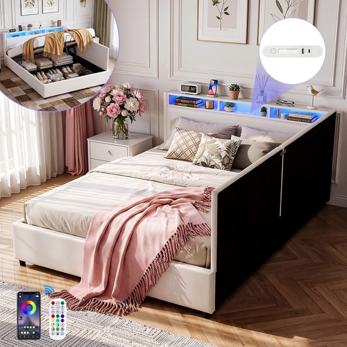4ft6 double bed frame shaped - double,