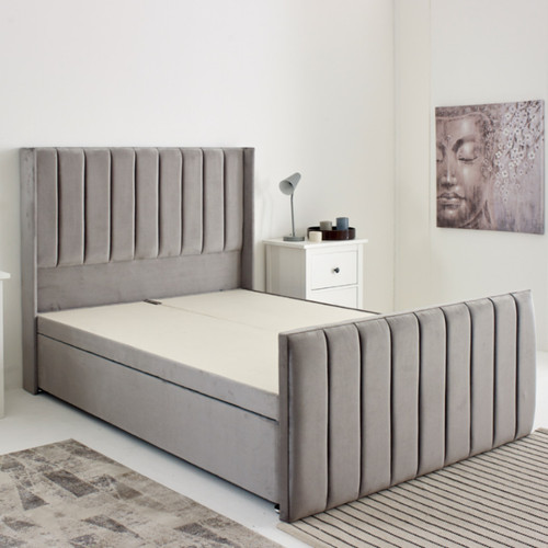 Winged panel divan - divan, bed