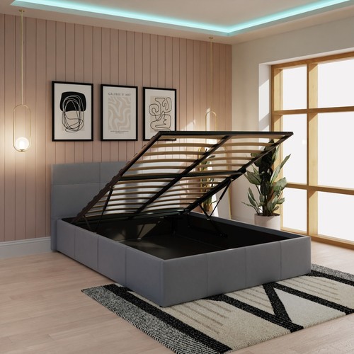 Double end lift bed ottoman - double,