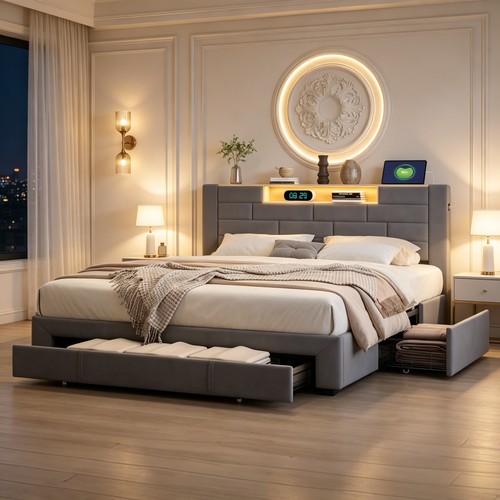 King size bed frame 5ft - size,