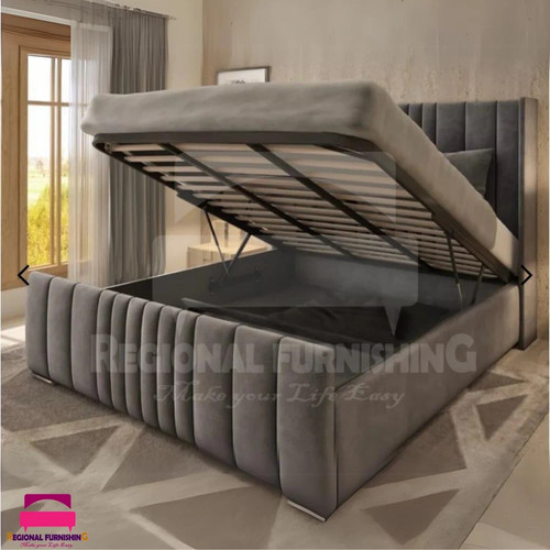 Ottoman bed winged panel - bed, plush
