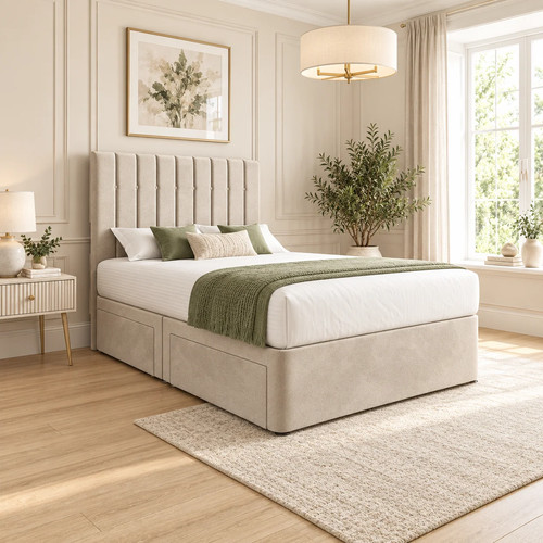Luxury divan bed - with, storage