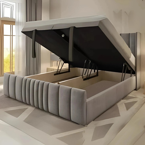Ottoman divan bed plush - ottoman, velvet