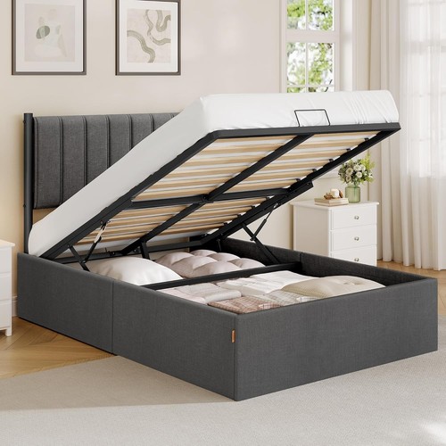 Small double bed - bed, ottoman