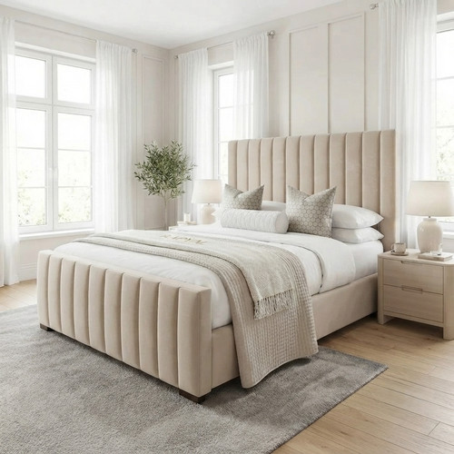 Ottoman double panel bed frame - double,
