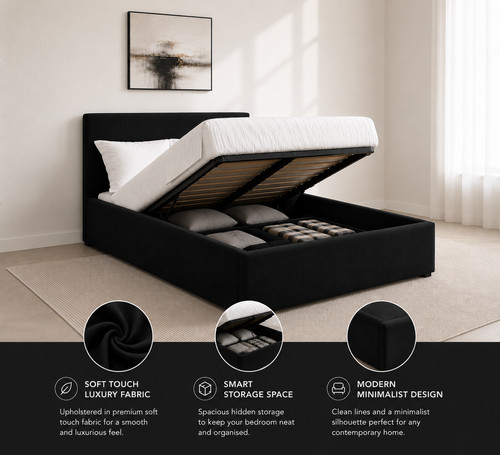 Ottoman storage gas lift - ottoman, up
