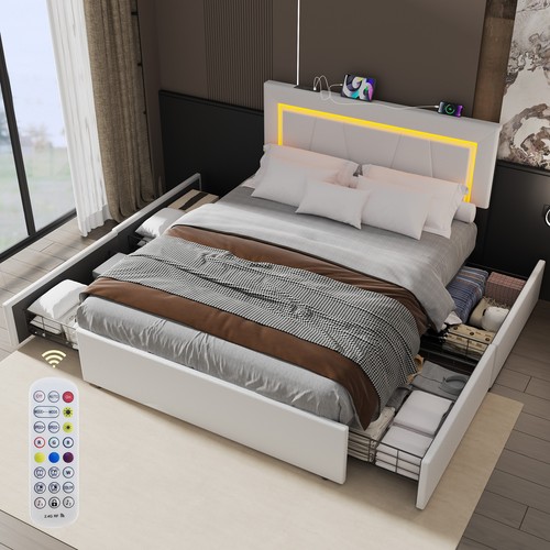 4ft6 drawers storage bed - 4ft6, 4