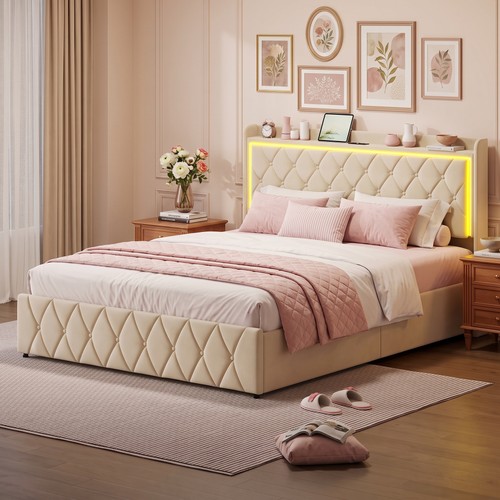 4ft6 ottoman double bed - 4ft6,
