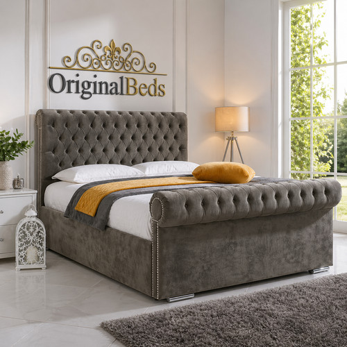 Sleigh bed frame - sleigh,