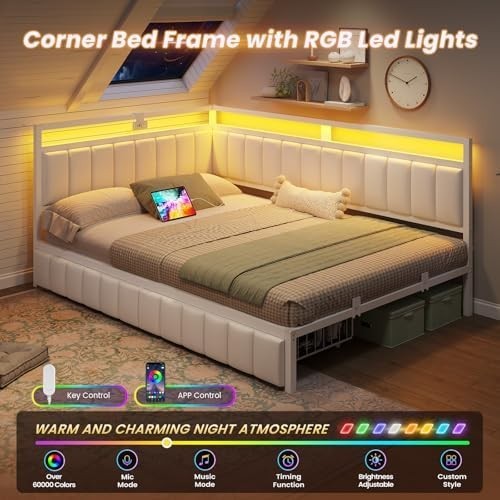 Double bed frame with - with, 2