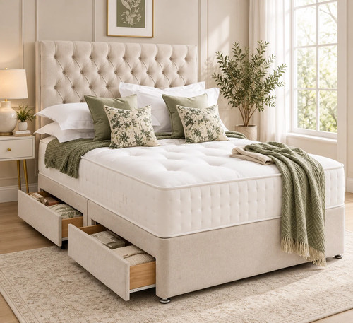 Luxury chesterfield divan bed - chesterfield,